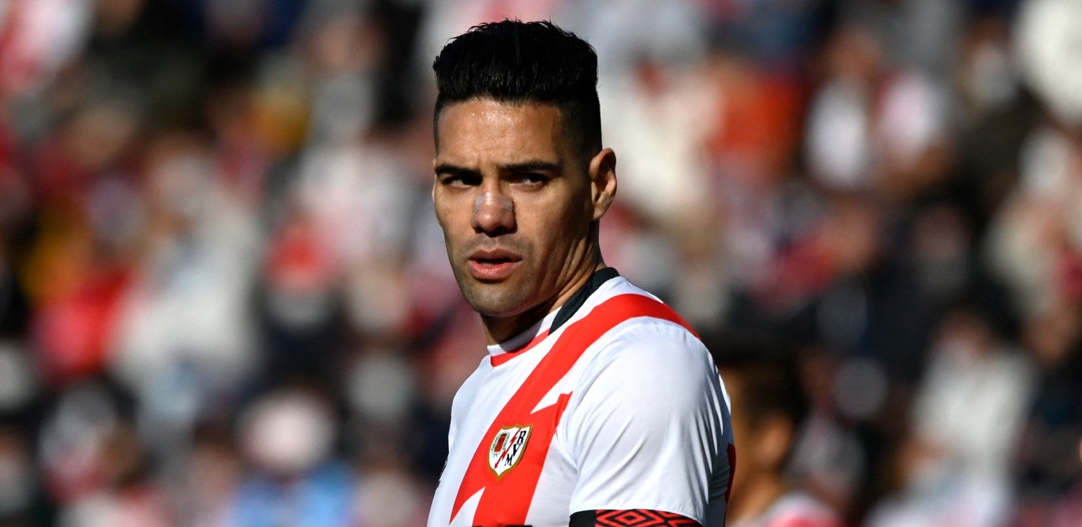 Falcao en el Rayo Vallecano durante la temporada 2021-2022