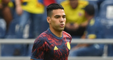 Falcao en un partido de Eliminatorias con la Selección Colombia
