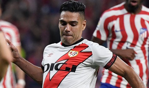 Falcao en un partido del Rayo Vallecano