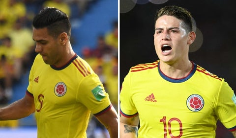 Falcao y James Rodríguez
