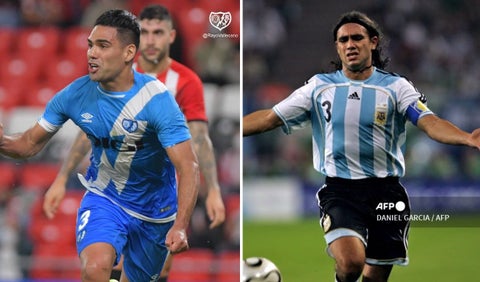 Falcao y juan Pablo Sorín