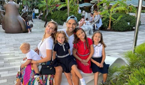 Falcao y su familia