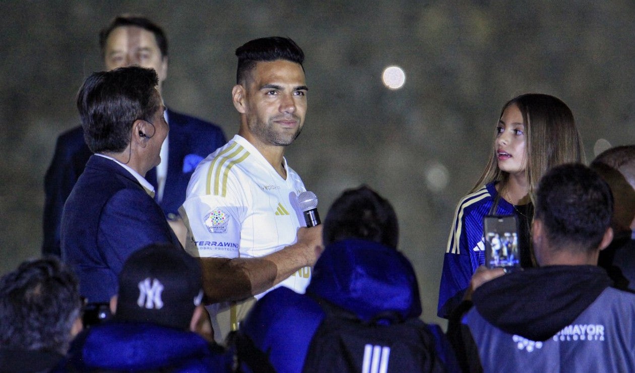 Presentación de Falcao en Millonarios