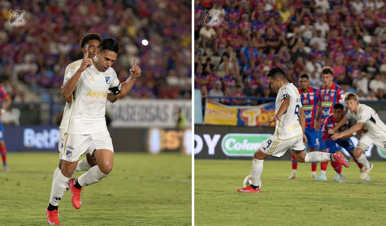 Millonarios dio cátedra y goleó a Unión: Falcao se estrenó en Liga