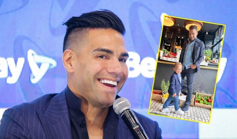 Falcao y su hijo
