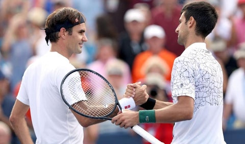 Roger Federer y Novak Djokovic