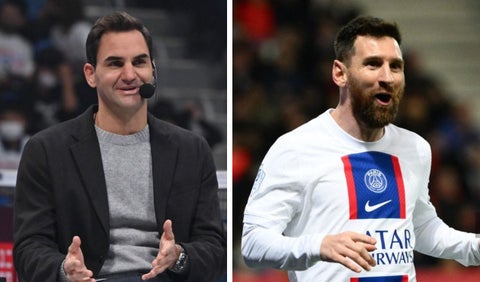 Roger Federer y Lionel Messi
