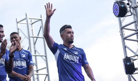 Fernando Uribe con Millonarios