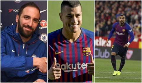 Gonzalo Higuaín, Jeison Murillo y Kevin Prince Boateng