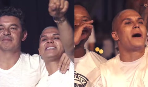 Fiesta de Juanfer Quintero con Marcelo Gallardo y Jorge Celedón