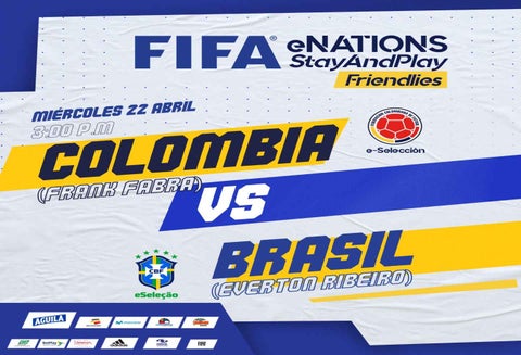 colombia vs BRasil - Fifa20