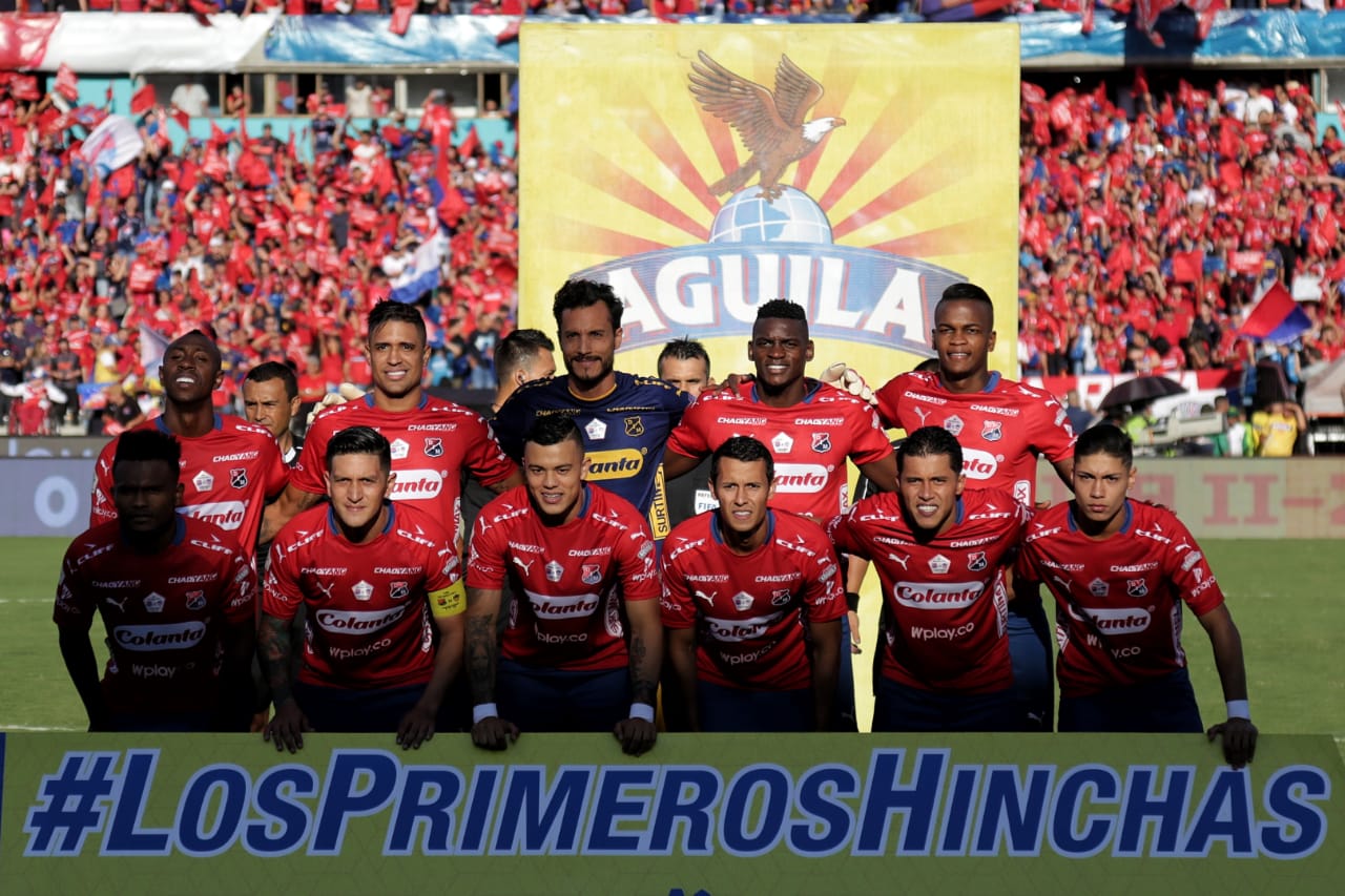Formación del Independiente Medellín antes de la finalísima ante el Junior