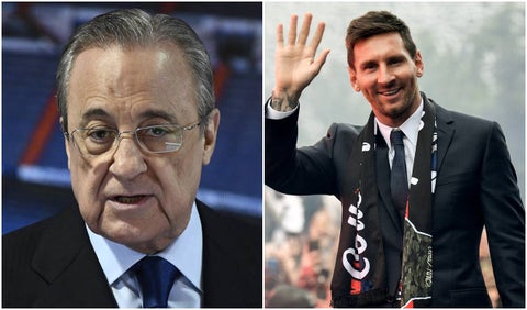 Florentino Pérez y Messi