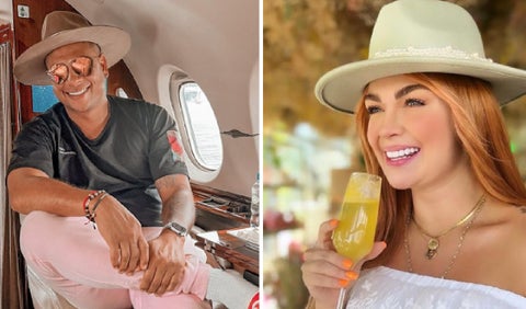 Freddy Guarín y Sara Uribe