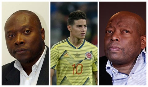 Freddy Rincón, James Rodríguez y Faustino Asprilla