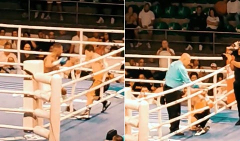 El momento en que Luis Quiñones fue noqueado en su última pelea