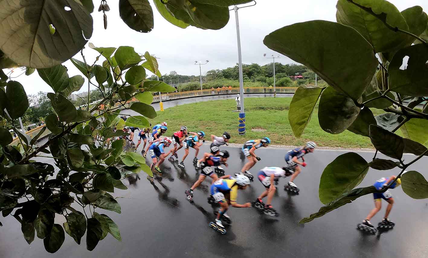 Mundial de patinaje - Ruta lluvia