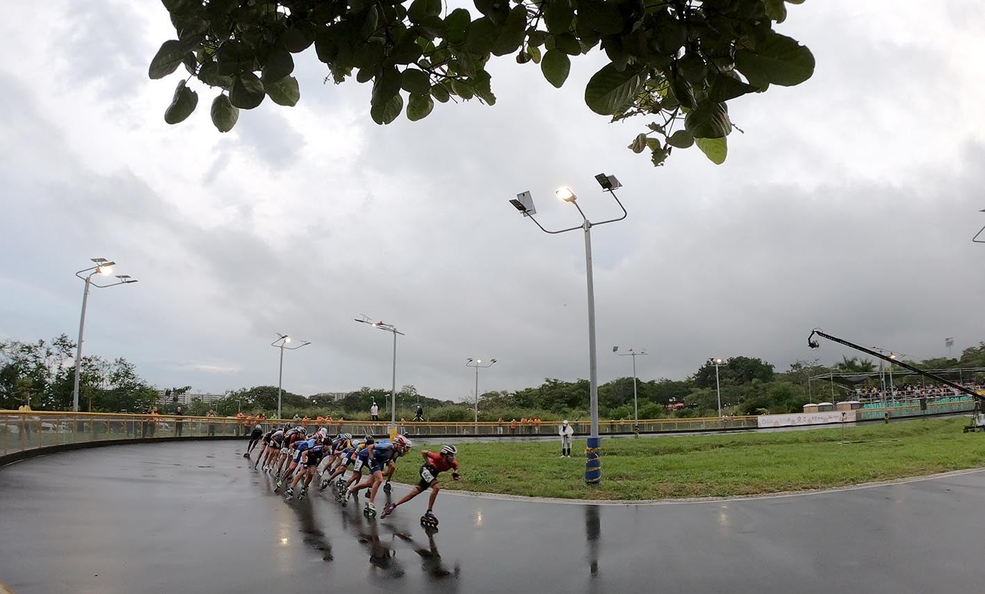 Mundial de patinaje - Ruta lluvia