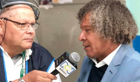 Alberto Gamero, técnico de Millonarios, hablando en exclusiva con RCN Radio, Antena 2
