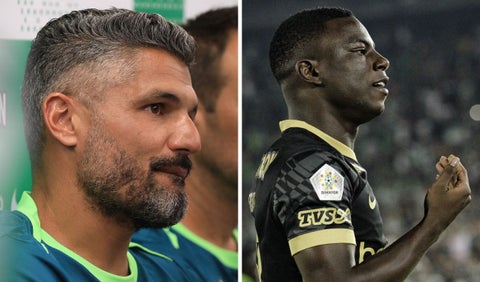 Javier Gandolfi y Marino Hinestroza con Atlético Nacional