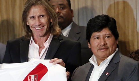 Ricardo Gareca y Edwin Oviedo