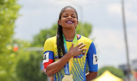Geiny Pájaro, patinadora colombiana