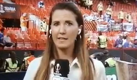 Gemma Soler en la final de la Europa League