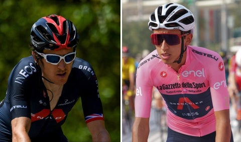Geraint Thomas y Egan Bernal