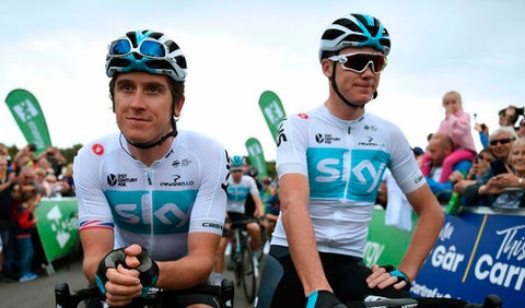 Geraint Thomas y Chris Froome