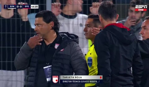 Gerardo Bedoya expulsado de la Sudamericana