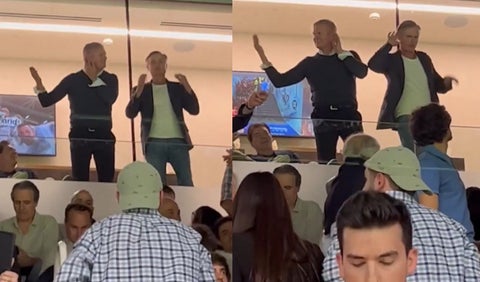 Gestos de Alf Inge Haaland en el Santiago Bernabéu