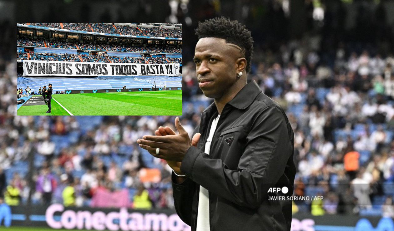 Real Madrid y su solidaridad con Vinicius en el Santiago Bernabéu