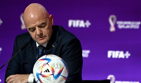 Gianni Infantino en el mundial de Qatar