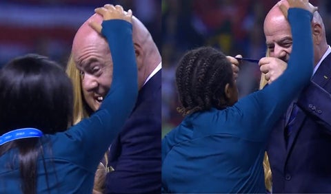 Gianni Infantino, selección de Brasil femenina