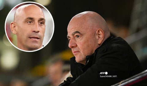 Gianni Infantino y Luis Rubiales