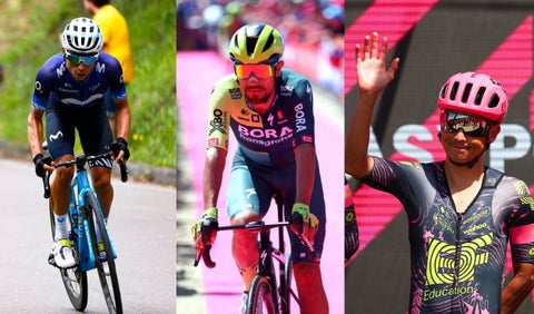 Einer Rubio, Daniel Martínez y Esteban Chaves