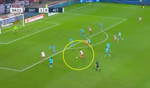 Gol de James Rodríguez, Olympiacos