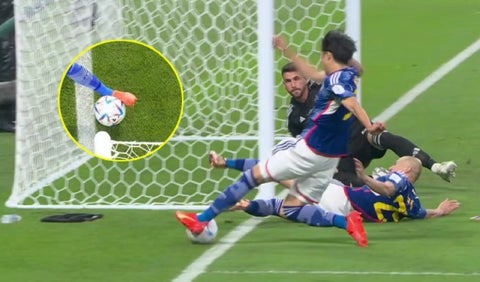 Gol de Japón ante España en el Mundial de Qatar 2022