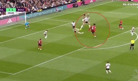 Gol de Jefferson Lerma en la Premier League