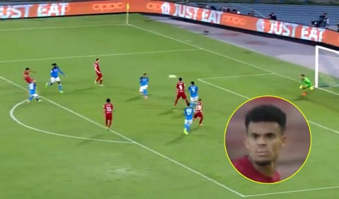 Gol Luis Díaz, Champions vs Napoli