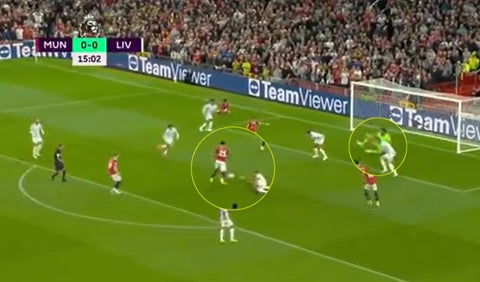 Gol Manchester United vs Liverpool Jadon Sancho