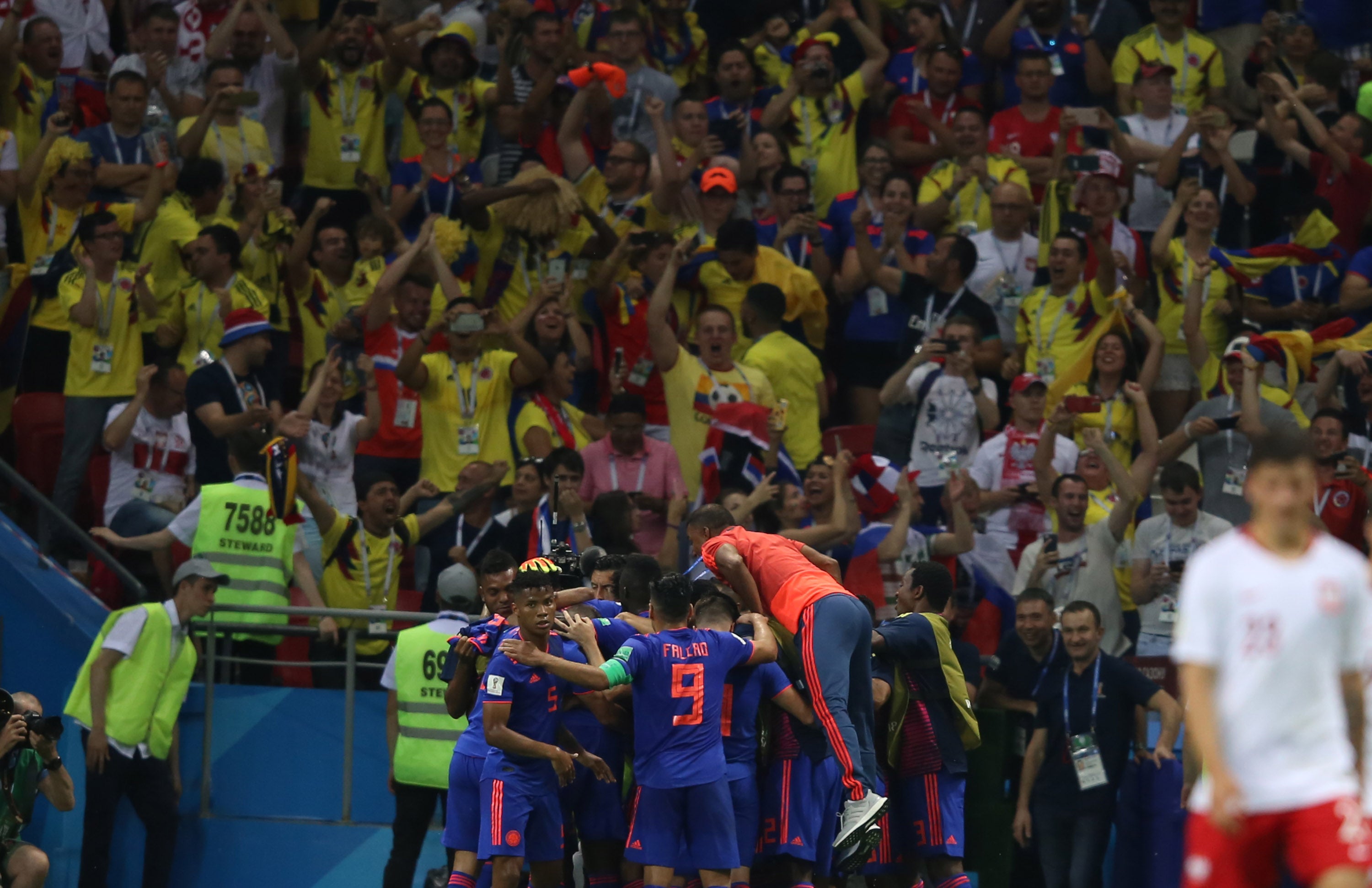 La 'montonera' del plantel de Colombia