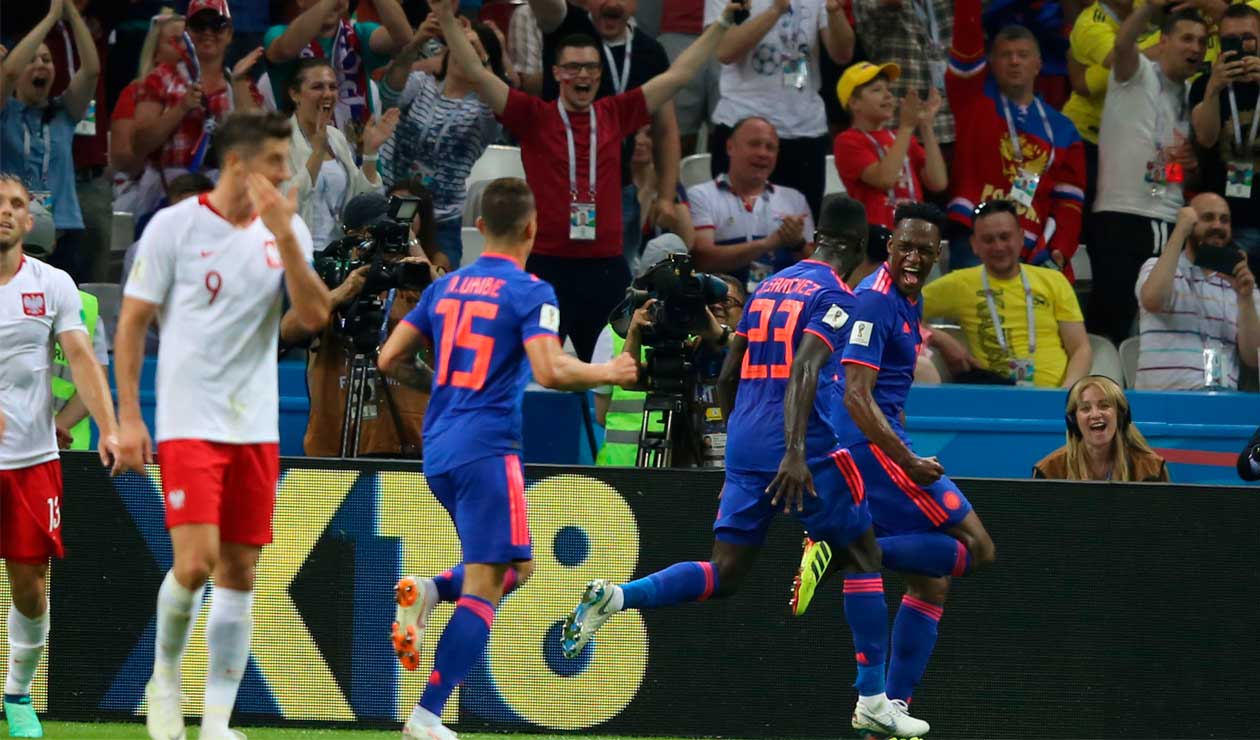 Mina destrabó el partido ante Polonia