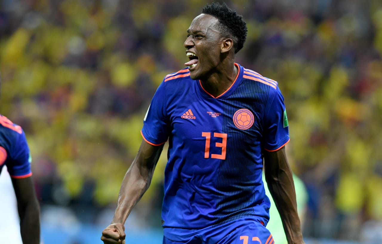 El grito de Yerry Mina, autor del primer gol ante Polonia en Rusia 2018