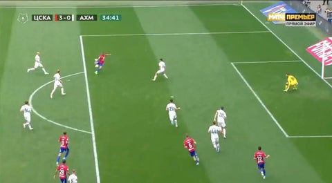 Golazo de Rafael Carrascal con el CSKA de Moscú