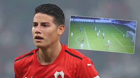 Golazo que le anularon a James en Qatar