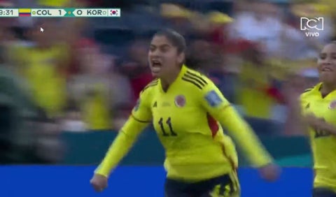 Gol de Catalina Usme; Colombia vs Corea del Sur en el Mundial Femenino
