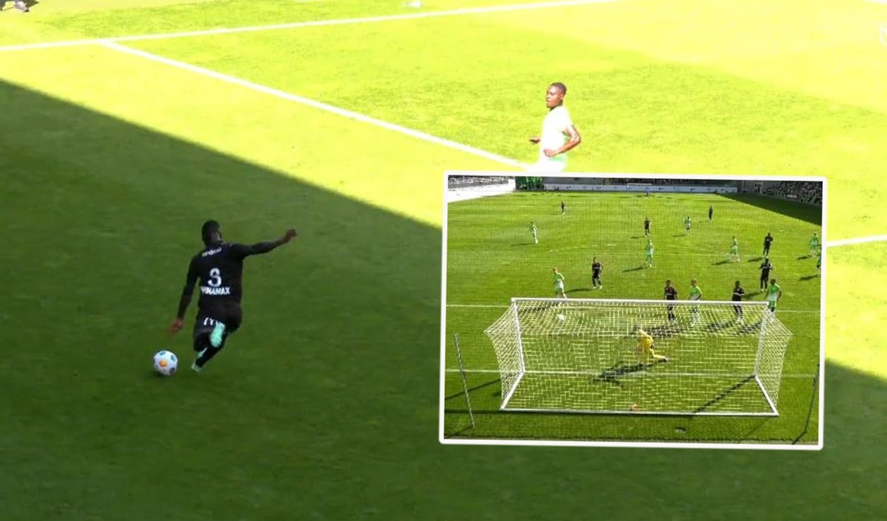 Gol de Deiver Machado con Lens ante Wolfsburgo