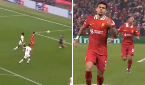 Luis Díaz anota gol con Liverpool en Champions League