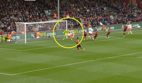 Gol de Escorpion en la Premier League